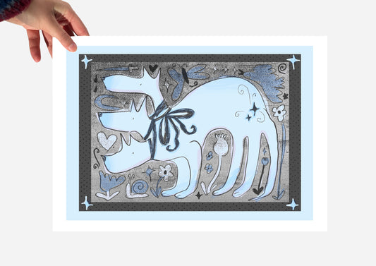 Blue Cerberus print