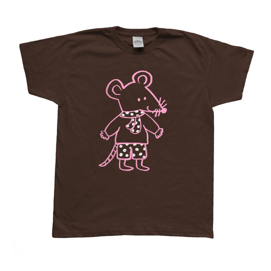 Scarf rat boy brown tee