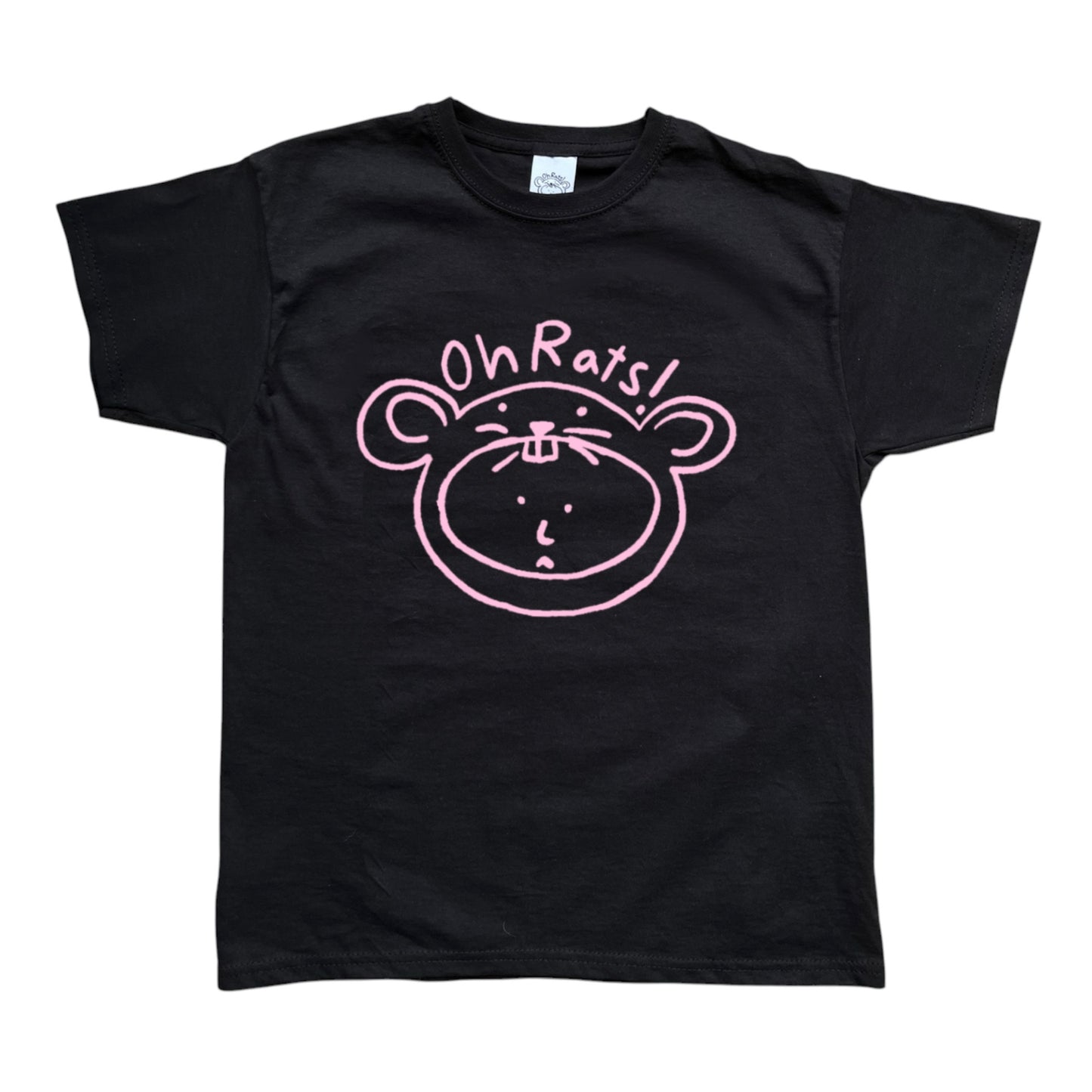 Oh Rats logo black Tee