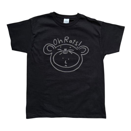 Oh Rats logo black Tee