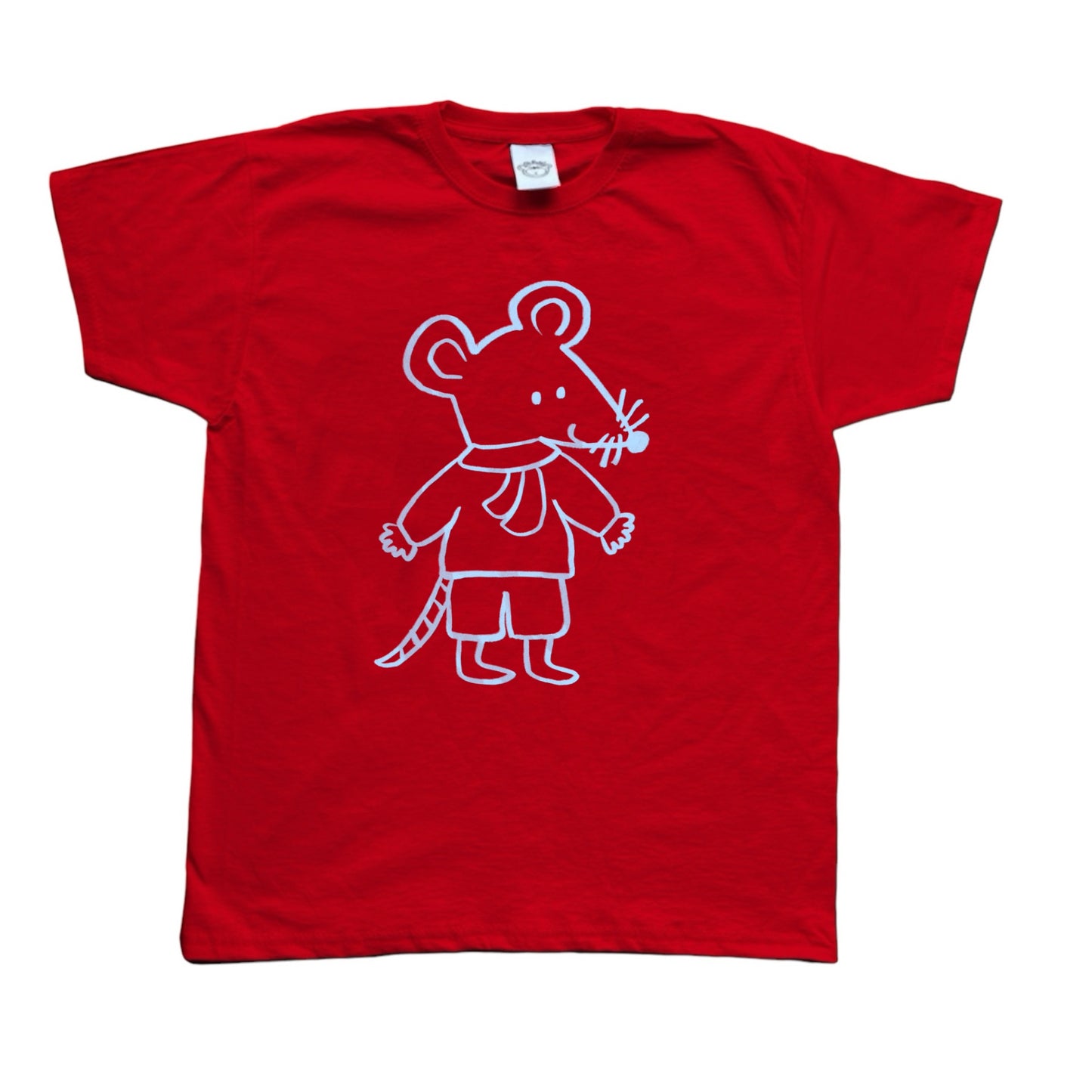 Scarf rat boy red tee