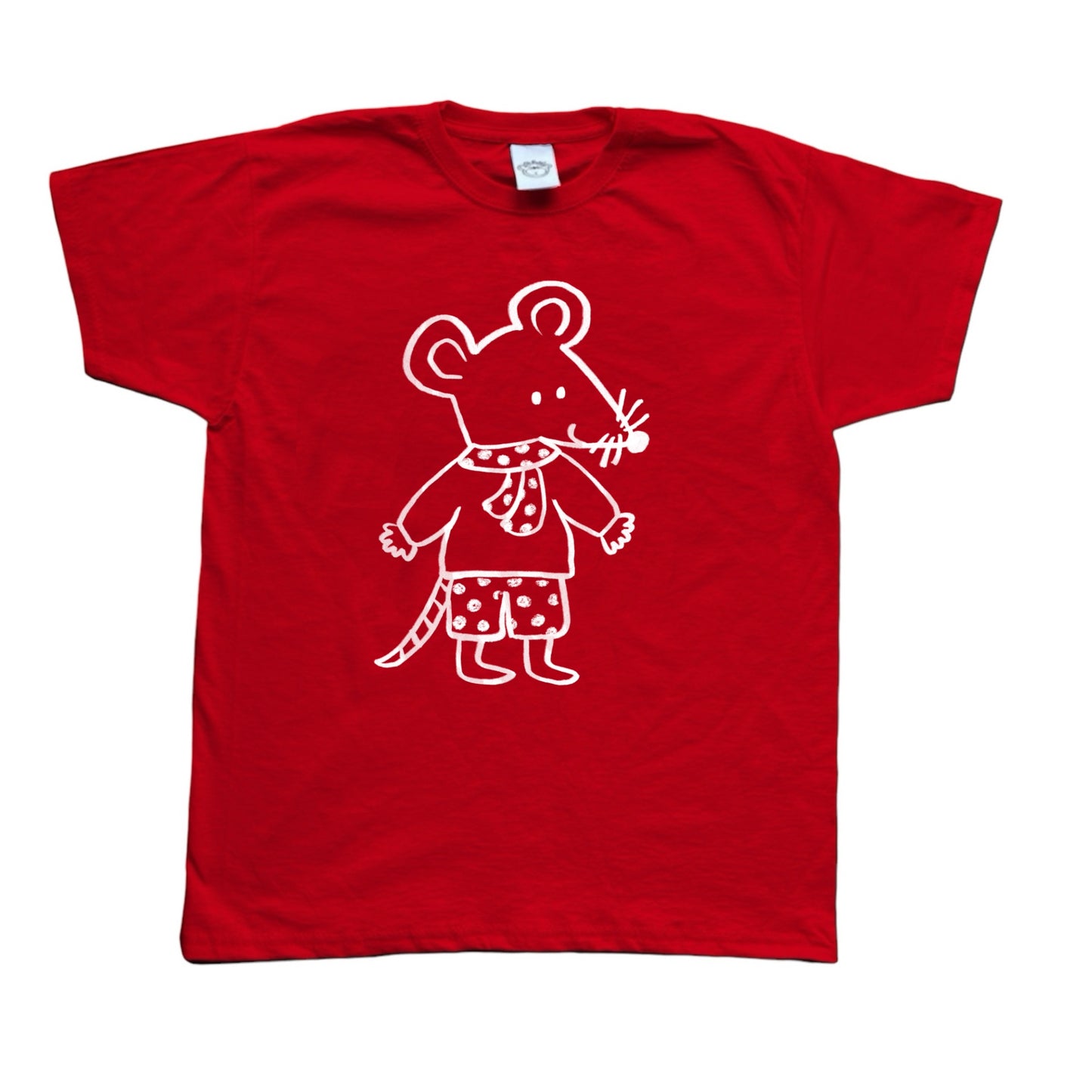 Scarf rat boy red tee