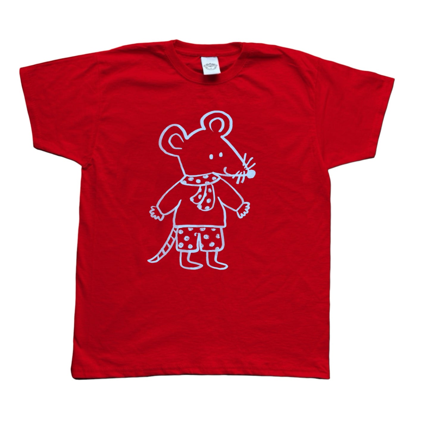 Scarf rat boy red tee