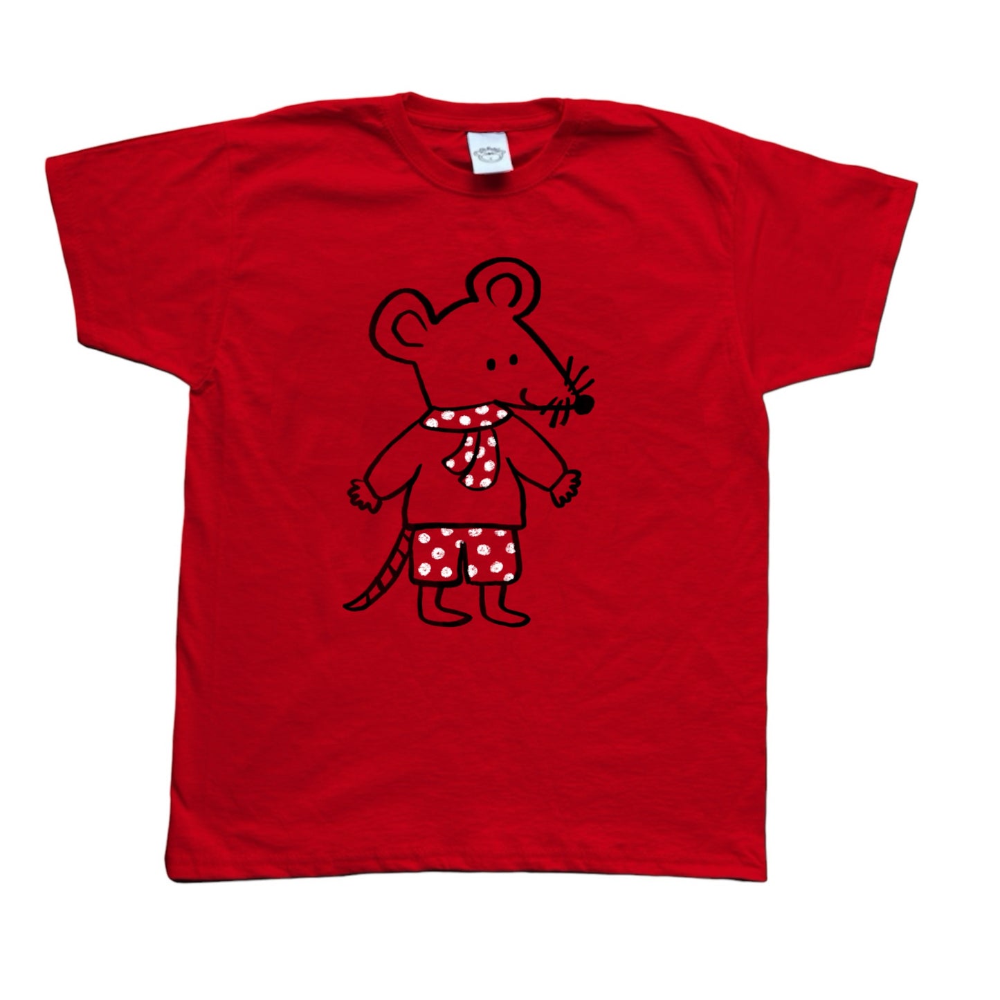 Scarf rat boy red tee