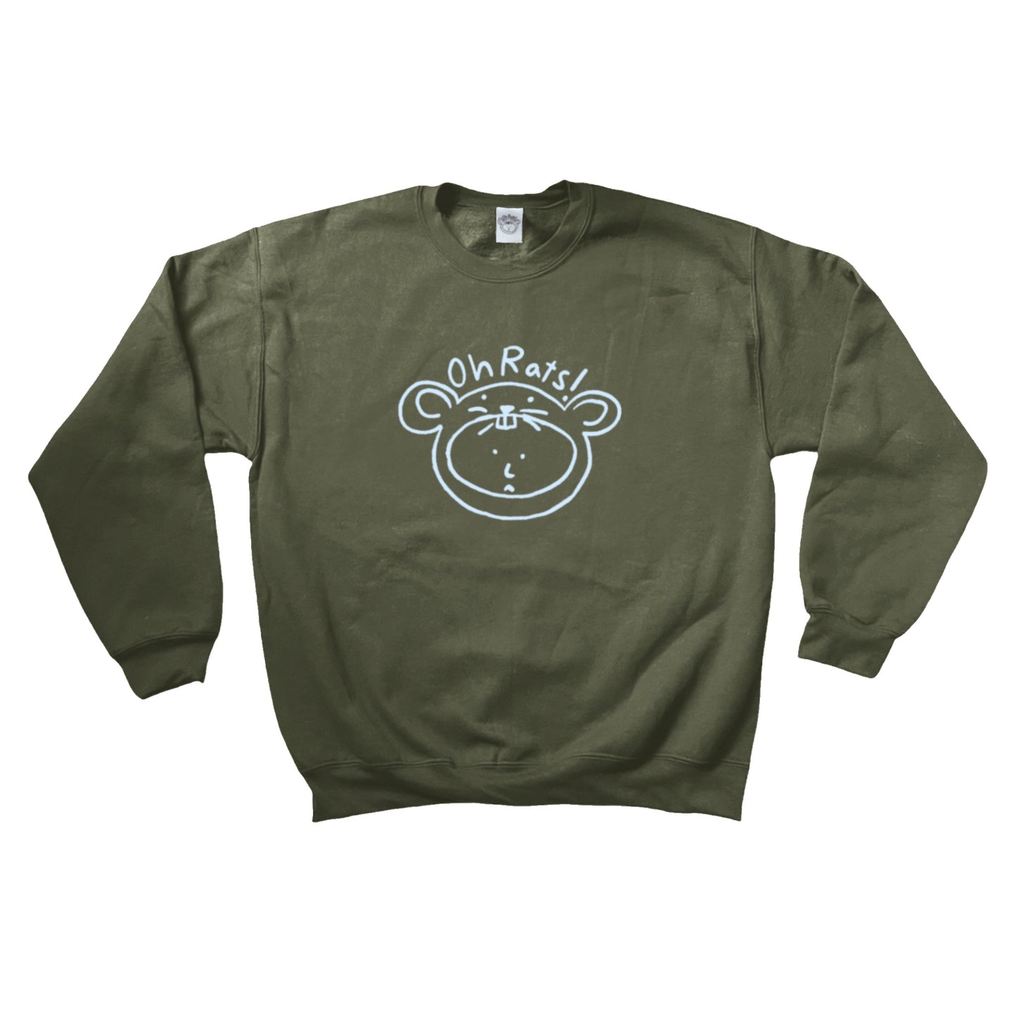 Oh Rats logo khaki sweatshirt
