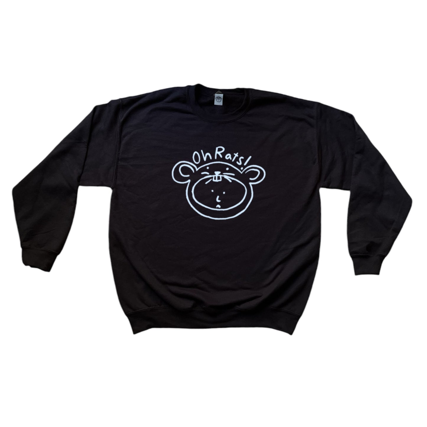 Oh Rats logo black sweatshirt
