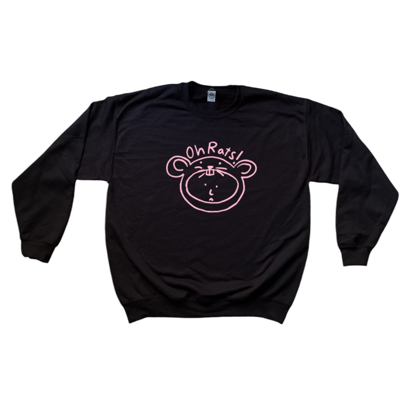 Oh Rats logo black sweatshirt