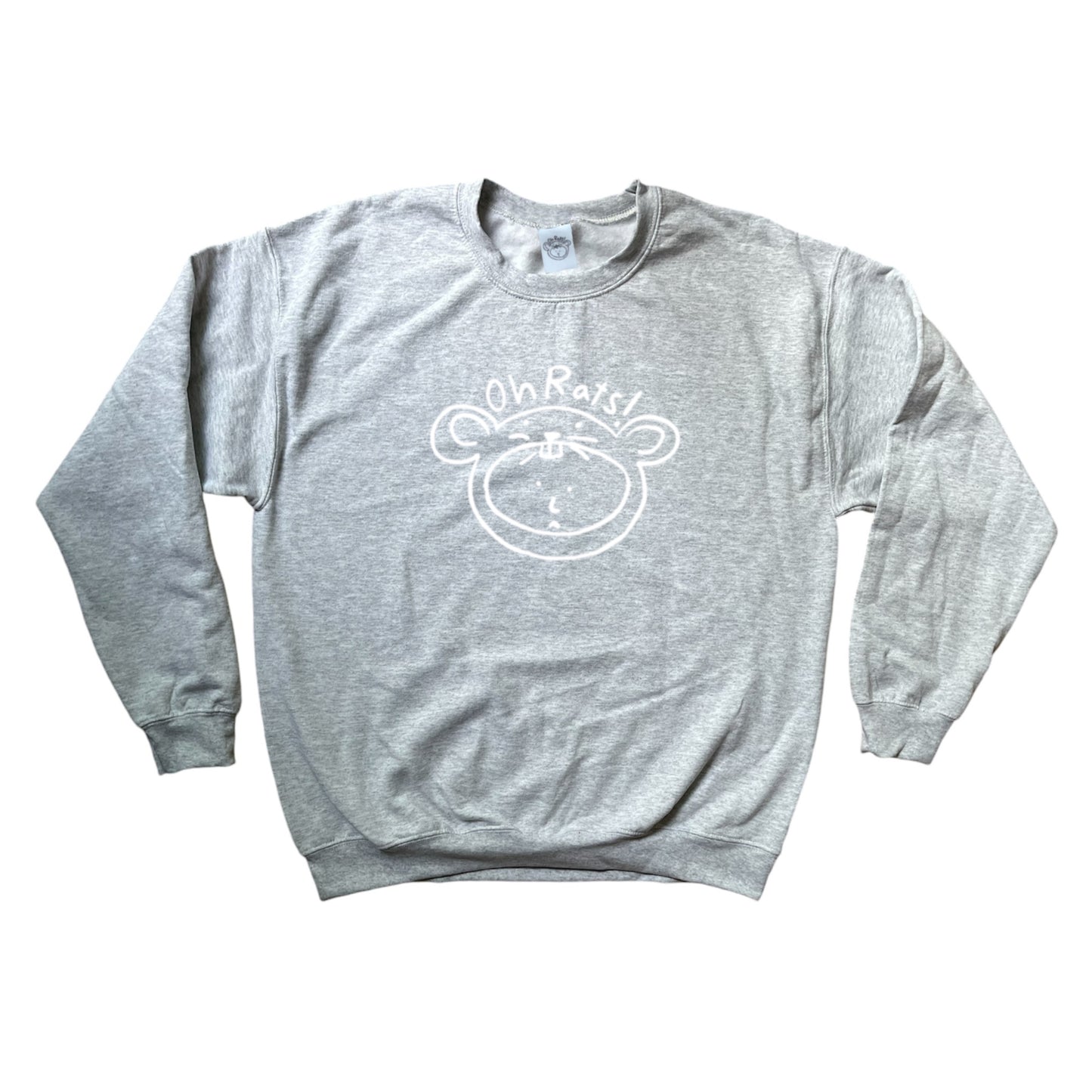 Oh Rats logo grey sweatshirt