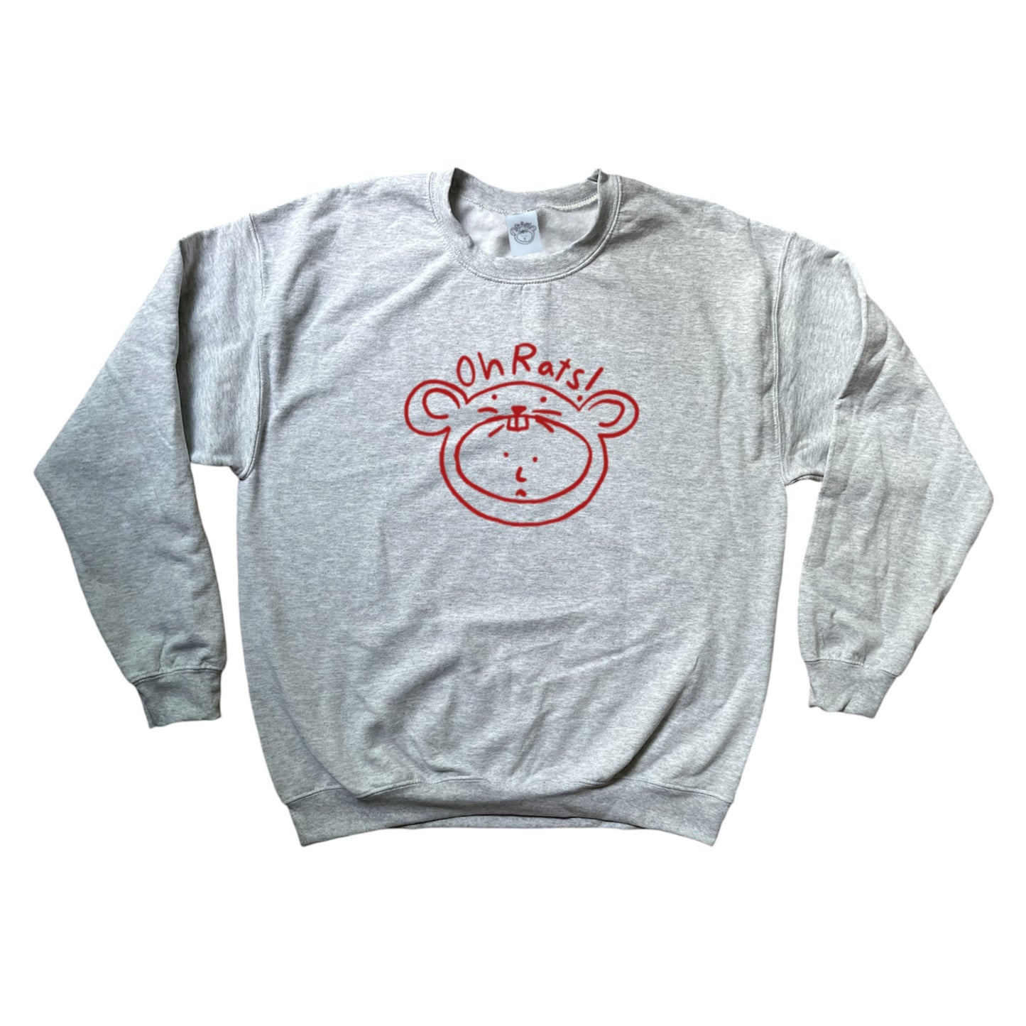 Oh Rats logo grey sweatshirt