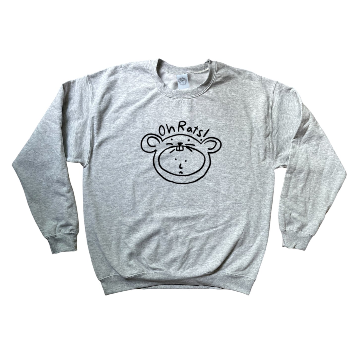 Oh Rats logo grey sweatshirt
