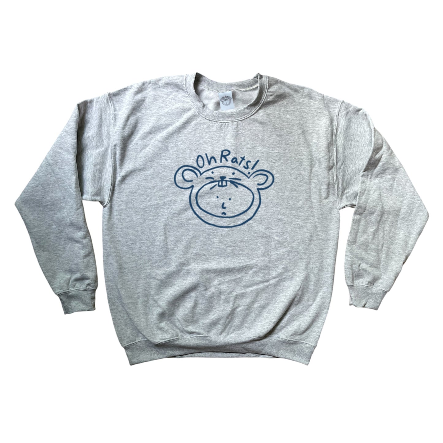 Oh Rats logo grey sweatshirt