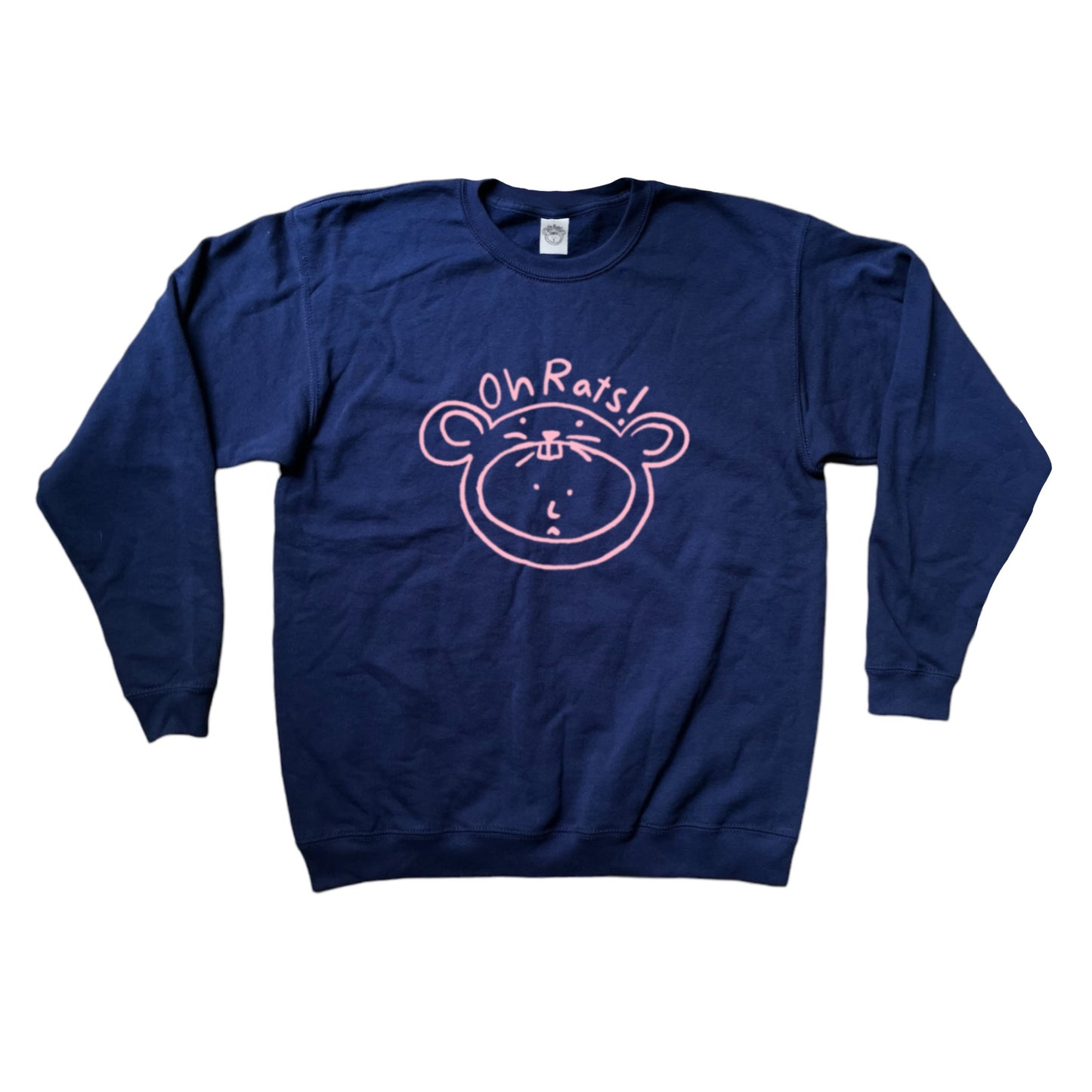 Oh Rats logo navy sweatshirt