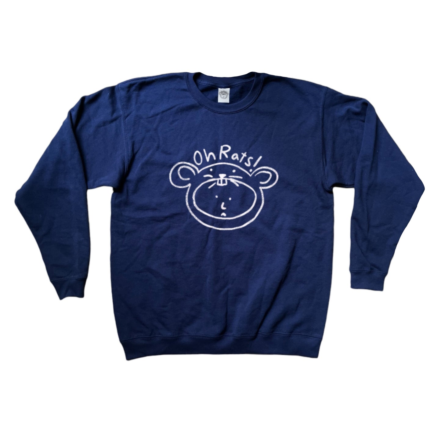 Oh Rats logo navy sweatshirt