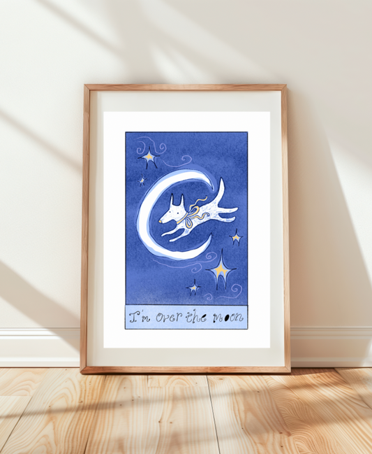 I’m over the moon print